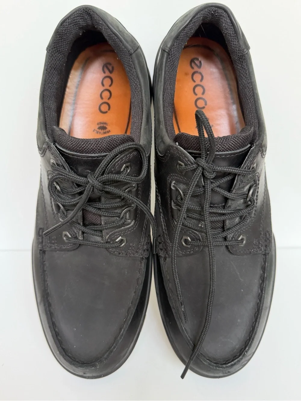 ECCO Track Gore-Tex Men’s Leather Walking Shoes Black EU 46 US 12-12.5 Waterproo